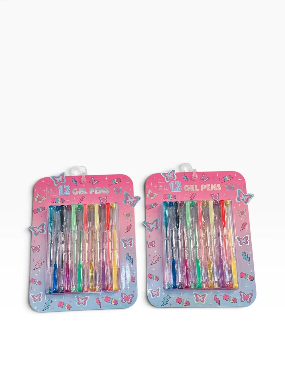 12-Color Gel Pen Set — Assorted Bright Colors